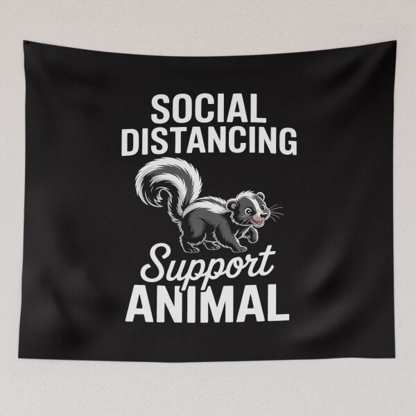Item preview, Social Distancing - Skunk Wildlife Lover Zookeeper Zoologist designed and sold by Minoloinan.