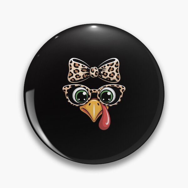 Item preview, Thanksgiving Turkey Face Leopard Print Glasses designed and sold by Minoloinan.