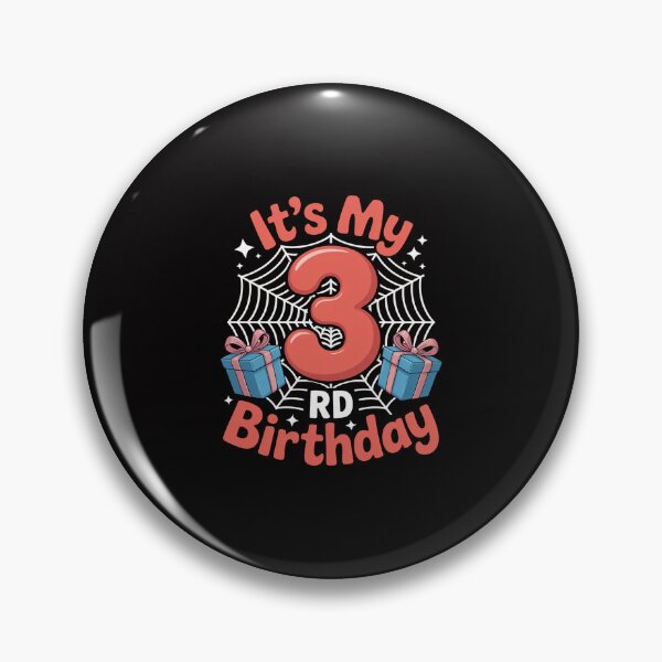 Item preview, Its My 3rd Birthday Spider Web 3 Year Old Bday designed and sold by Minoloinan.