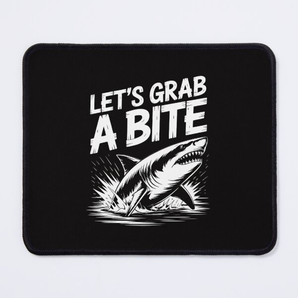Item preview, Let's Grab A Bite - Shark Sea Ocean Wildlife Animal Lover designed and sold by Minoloinan.