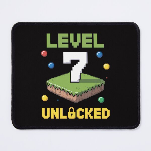 Item preview, Level 7 Unlocked Pixel Gamer 7th Birthday Gaming designed and sold by Minoloinan.