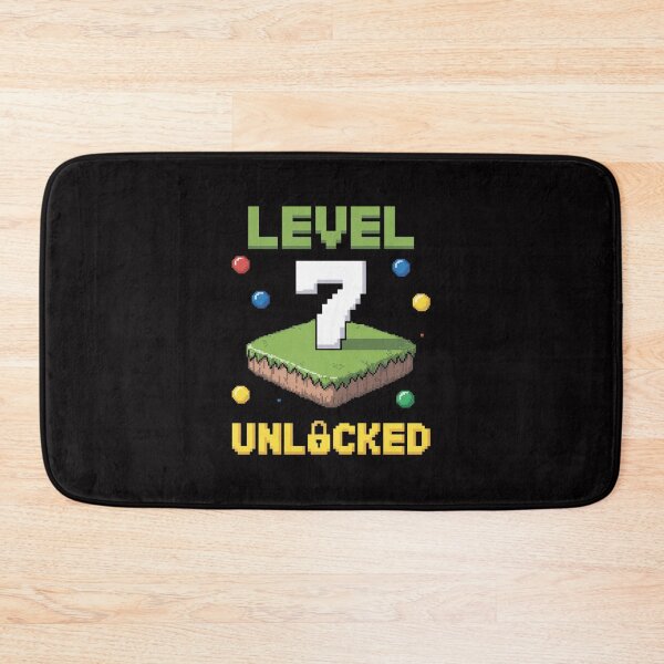 Item preview, Level 7 Unlocked Pixel Gamer 7th Birthday Gaming designed and sold by Minoloinan.