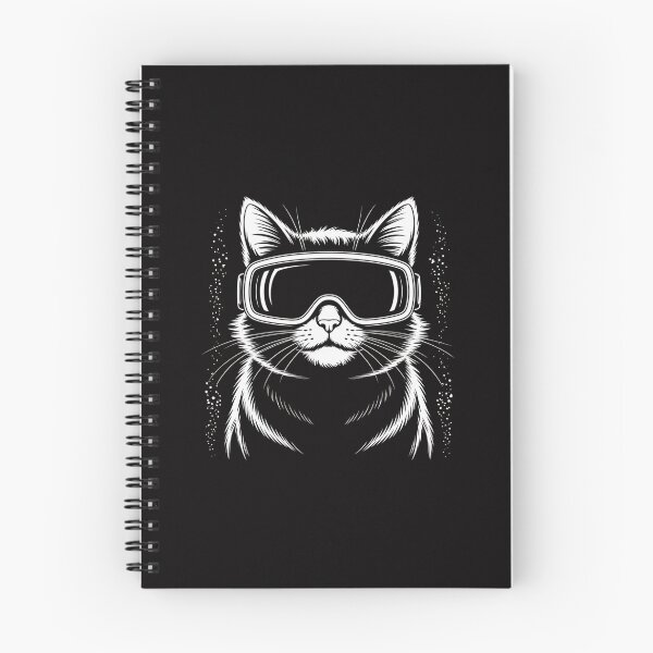 Item preview, Minimalist Line Art Gamer Cat in VR Headset Virtual Reality designed and sold by Minoloinan.