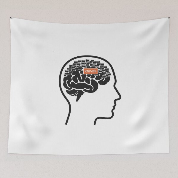 Item preview, Easily Distracted by Knives – Sharp Mind Edition designed and sold by w66aboo.
