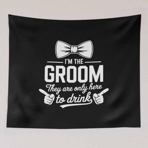 Item preview, The Groom Bachelor Supplies Party Wedding designed and sold by Minoloinan.