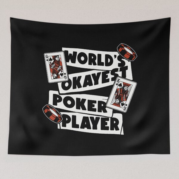 Item preview, World's Okayest Poker Player Texas Holdem Poker Hands Poker designed and sold by MindyMarianela.