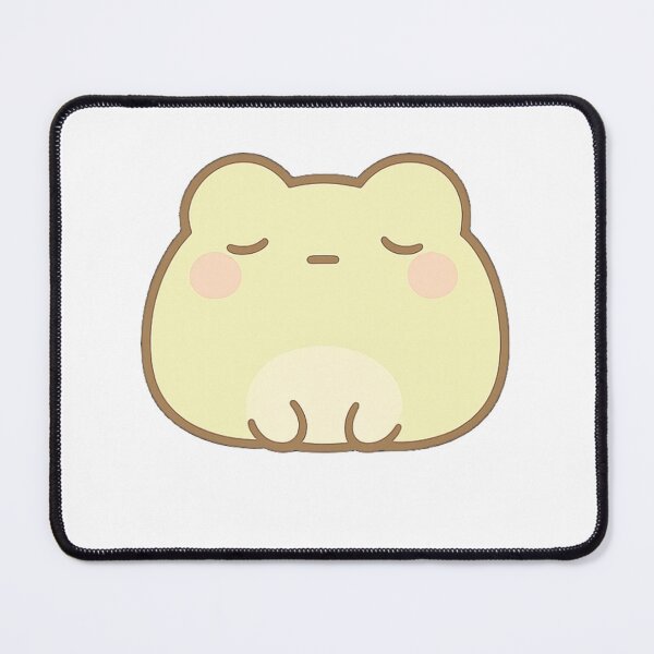Item preview, Yellow Kawaii Mochi Blob Frog Sticker designed and sold by BluesSketchbook.