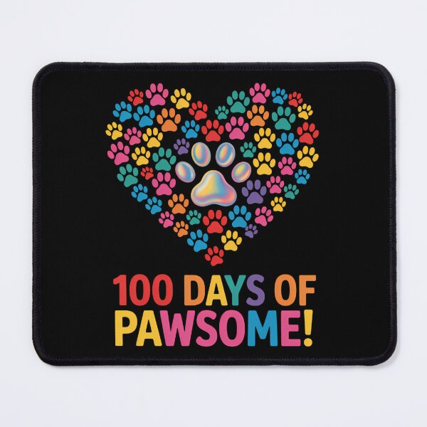 Item preview, 100th Day Of School Cat Dog Paws designed and sold by comptorasunfia.