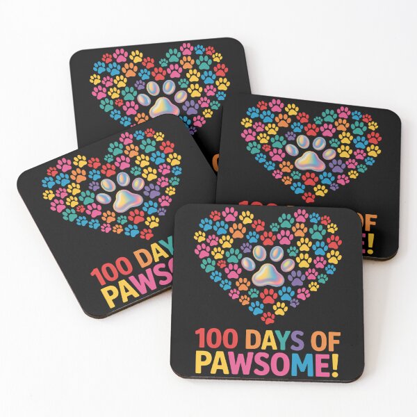 Item preview, 100th Day Of School  Cat Dog Paws designed and sold by comptorasunfia.