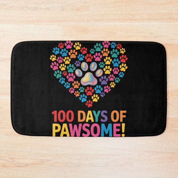 Item preview, 100th Day Of School  Cat Dog Paws designed and sold by comptorasunfia.