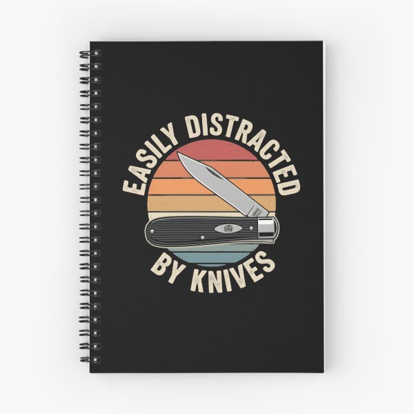 Item preview, Easily Distracted By Knives While Analyzing My Brain Vintage Retro Sunset designed and sold by HumansStuck12.