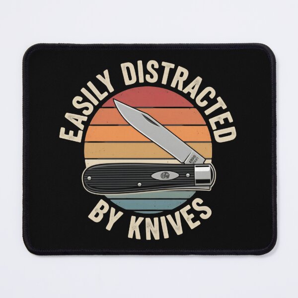Item preview, Easily Distracted By Knives While Analyzing My Brain Vintage Retro Sunset designed and sold by HumansStuck12.