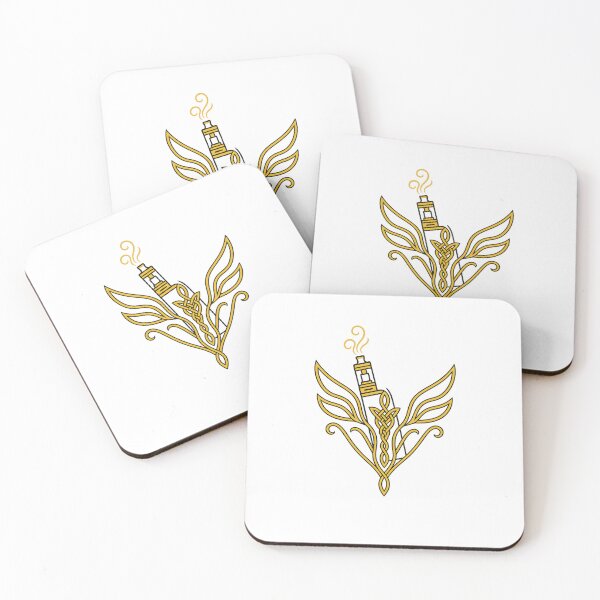 Item preview, Golden Celtic Vape Emblem - Ornate Vapor Symbol designed and sold by House of Taste Vape Designs.
