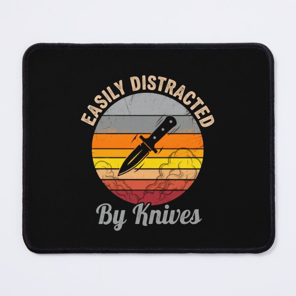 Item preview, Easily Distracted By Knives During Deep Mental Exploration Vintage Retro Sunset designed and sold by HumansStuck12.