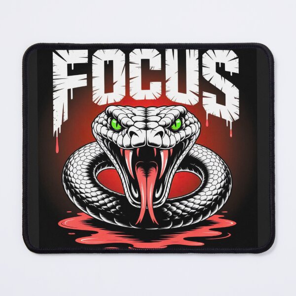 Item preview, Venomous Focus – Intense Snake Warrior Art | Fierce Venom Design designed and sold by Wonder Pixel Studio.