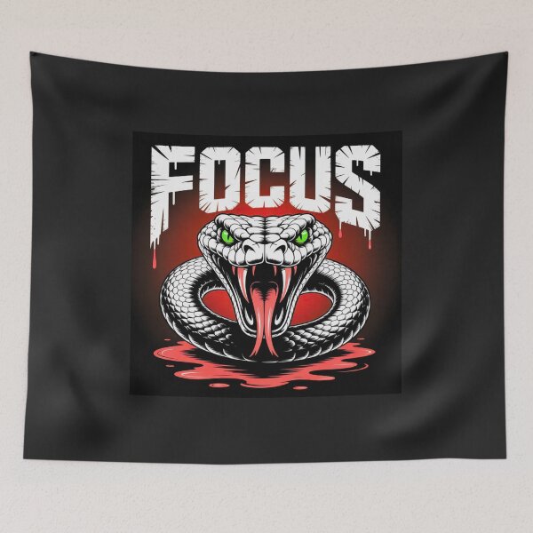 Item preview, Venomous Focus – Intense Snake Warrior Art | Fierce Venom Design designed and sold by Wonder Pixel Studio.