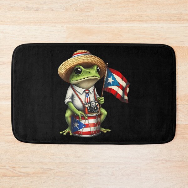 Item preview, Frog Puerto Rico Flag Taino Boricua Cultural Heritage designed and sold by TaraLiliana.