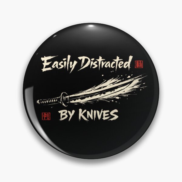 Item preview, Easily Distracted By Knives When Overthinking Life Choices designed and sold by HumansStuck12.