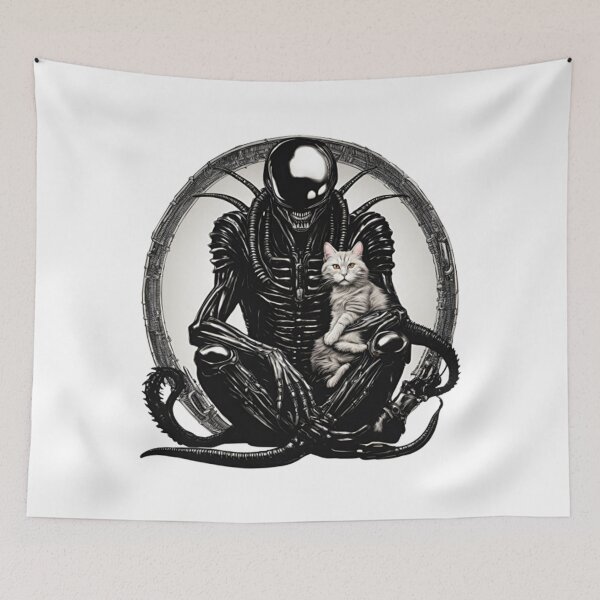 Item preview, Xenomorph and a cat designed and sold by AhmedToys.