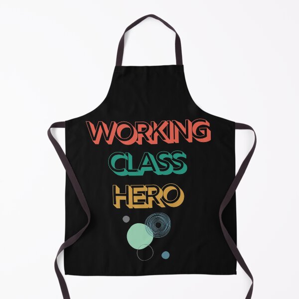 Item preview, Working Class Hero – Retro Text T-Shirt / Gen X Nostalgia Tee designed and sold by DCStriker2021.