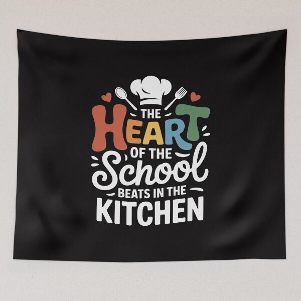 Item preview, The Heart Of The School Beats In The Kitchen Lunch Lady designed and sold by demarioTTS.