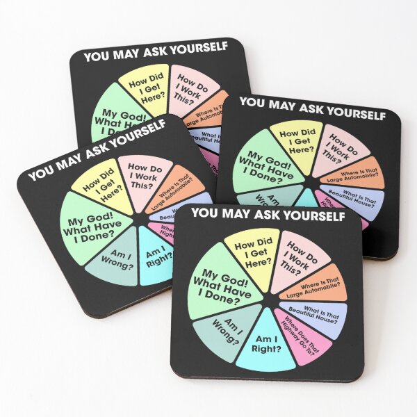 Item preview, You May Ask Yourself • Once In A Lifetime Pie Chart designed and sold by AhmedToys.