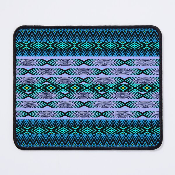 Item preview, Thai ethnic style pattern - Flow on blue designed and sold by Sukjai@Design.