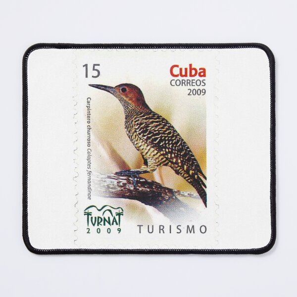 Item preview, Fernandina Flicker Woodpecker Cuban Postage Stamp designed and sold by red-amber65.
