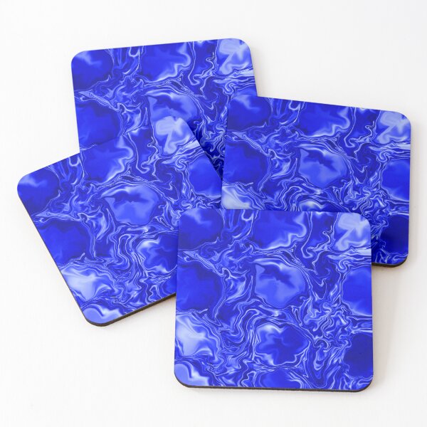 Item preview, Electric Blue Liquid Marble Abstract Pattern designed and sold by lifestylecreep.
