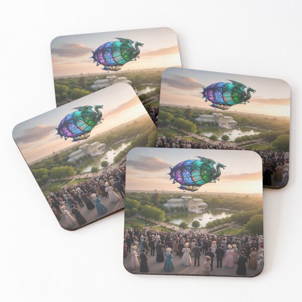 Item preview, Historic Art Nouveau Spain Madrid 1900’s Airship  Retiro Park designed and sold by AppliedAtelier.