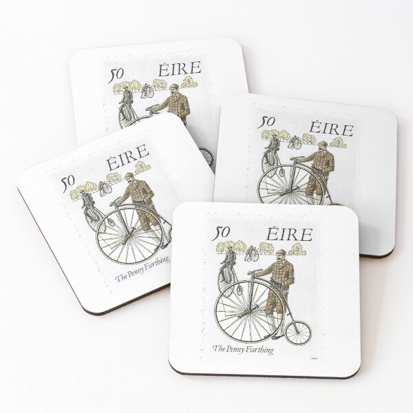 Item preview, Irish Penny Farthing Bicycle Eire Vintage Postage Stamp designed and sold by red-amber65.