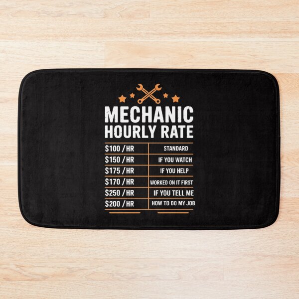 Item preview, Mechanic Hourly Rate Auto Car Mechanic Labor Rates designed and sold by demarioTTS.