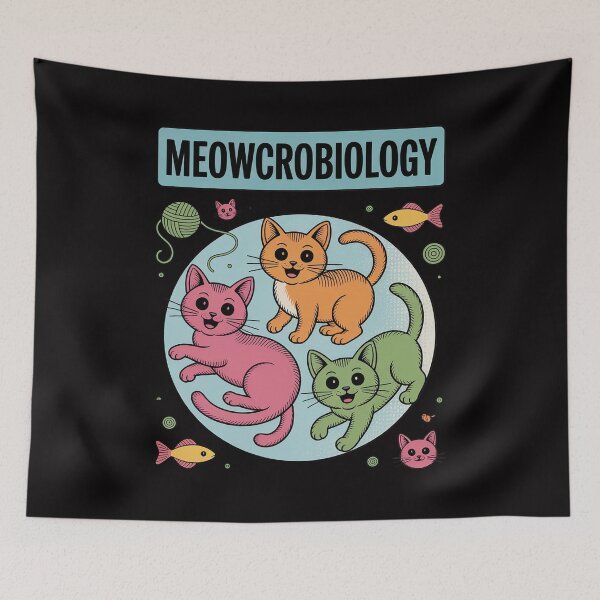 Item preview, Meowcrobiology Cat Science designed and sold by demarioTTS.