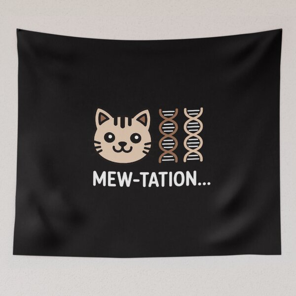Item preview, Mew-tation Cat Science DNA Cells Biology Teacher designed and sold by demarioTTS.