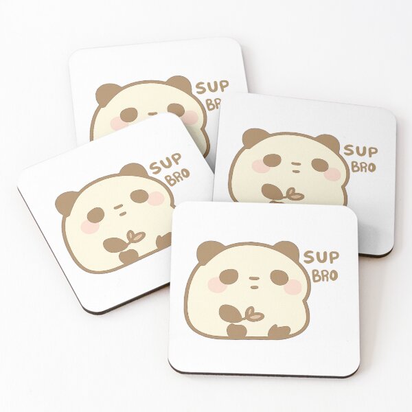 Item preview,  Kawaii Mochi Panda Sup Bro Sticker designed and sold by BluesSketchbook.