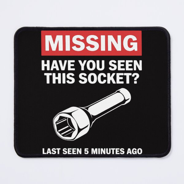 Item preview, Missing Have You Seen This Socket Race Car Enthusiast designed and sold by demarioTTS.