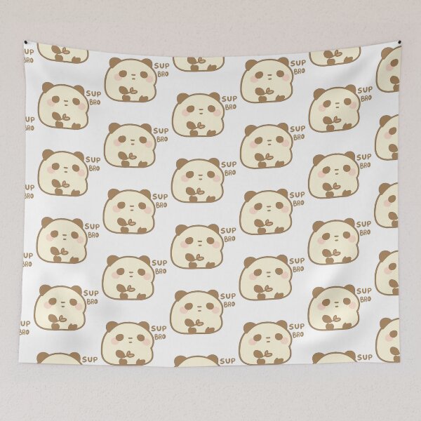 Item preview,  Kawaii Mochi Panda Sup Bro Sticker designed and sold by BluesSketchbook.