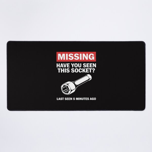 Item preview, Missing Have You Seen This Socket Race Car Enthusiast designed and sold by demarioTTS.