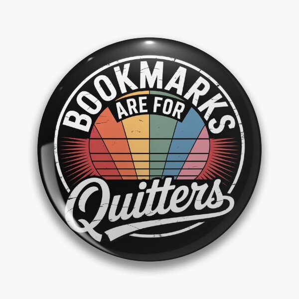 Item preview, Vintage Bookmarks Are For Quitters Bookworm  designed and sold by InspiredFoul.