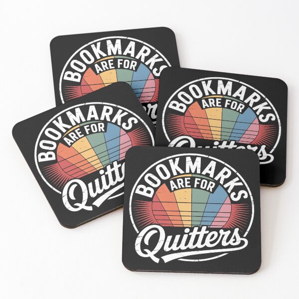 Item preview, Vintage Bookmarks Are For Quitters Bookworm  designed and sold by InspiredFoul.