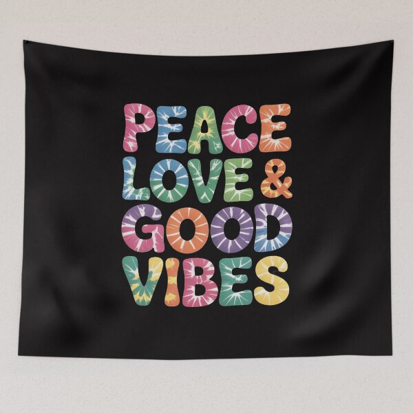 Item preview, Peace Love & Good Vibes Tie Dye Cool Tye Die Rainbow designed and sold by demarioTTS.
