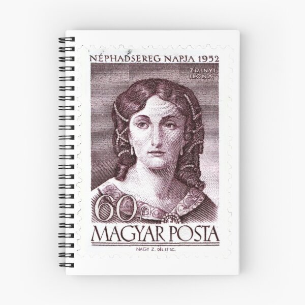 Item preview, Hungarian Ilona Zrínyi Magyar Hungary Vintage Postage Stamp designed and sold by red-amber65.