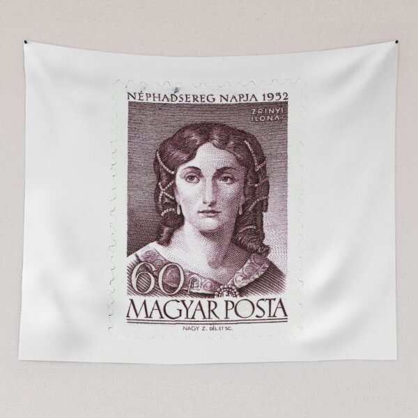 Item preview, Hungarian Ilona Zrínyi Magyar Hungary Vintage Postage Stamp designed and sold by red-amber65.