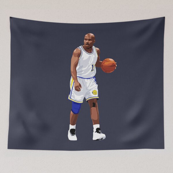 Item preview, Tim Hardaway Vector Dribble White Qiangy designed and sold by qiangdade.