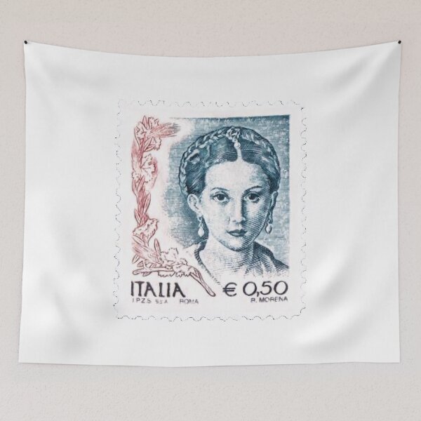 Item preview, Italian Republica Girl Lire Vintage Postage Stamp designed and sold by red-amber65.