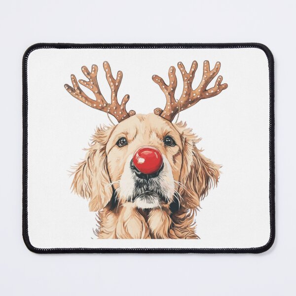 Item preview, Golden Retriever Reindeer Christmas designed and sold by SnorkleSupply.