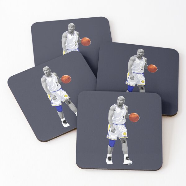 Item preview, Tim Hardaway Vector Dribble White Silver Qiangy designed and sold by qiangdade.