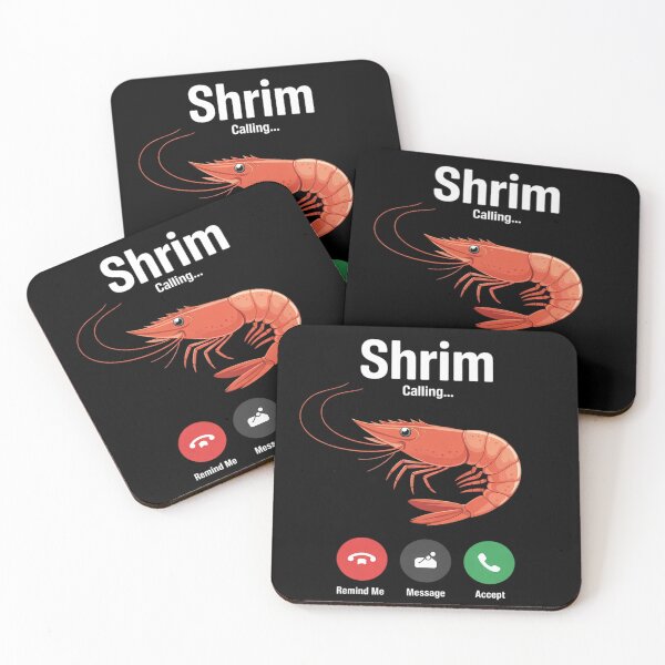 Item preview, Shrim is calling misspelled funny shrimp calling meme  designed and sold by InspiredFoul.