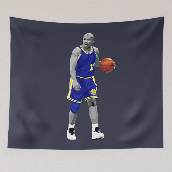 Item preview, Tim Hardaway Vector Dribble Blue Silver Qiangy designed and sold by qiangdade.