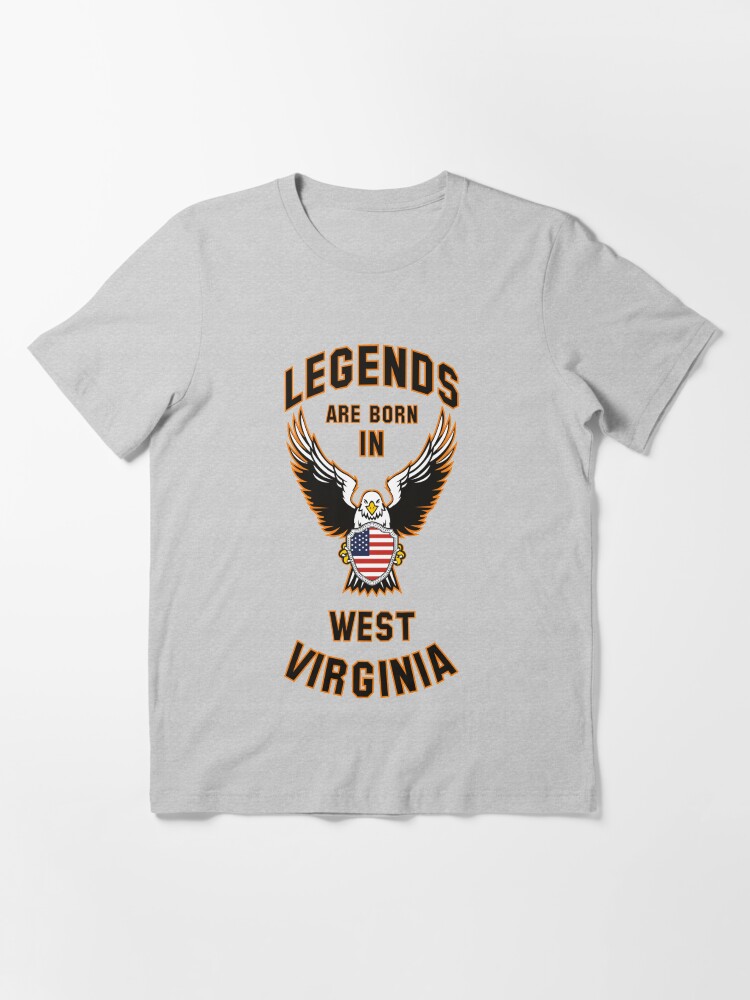 Alternate view of Legends are born in West Virginia Essential T-Shirt